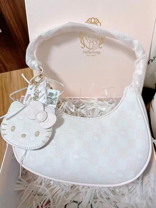 Iconic Hello Kitty side bag Acubi fashion styles.