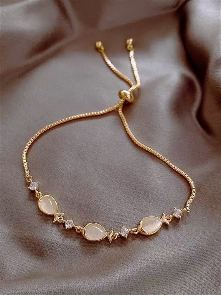 Cat Eye Stone Fish Bracelet