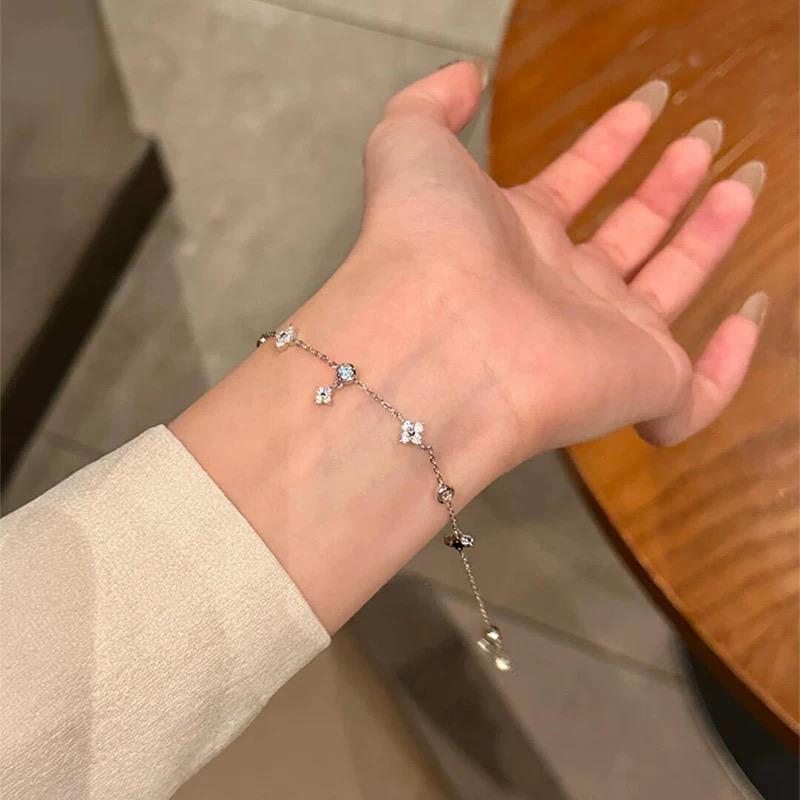 Sterling Silver Four-Leaf Clover Bracelet