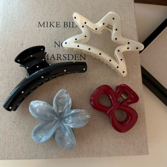 Polka Dot Hair Clips