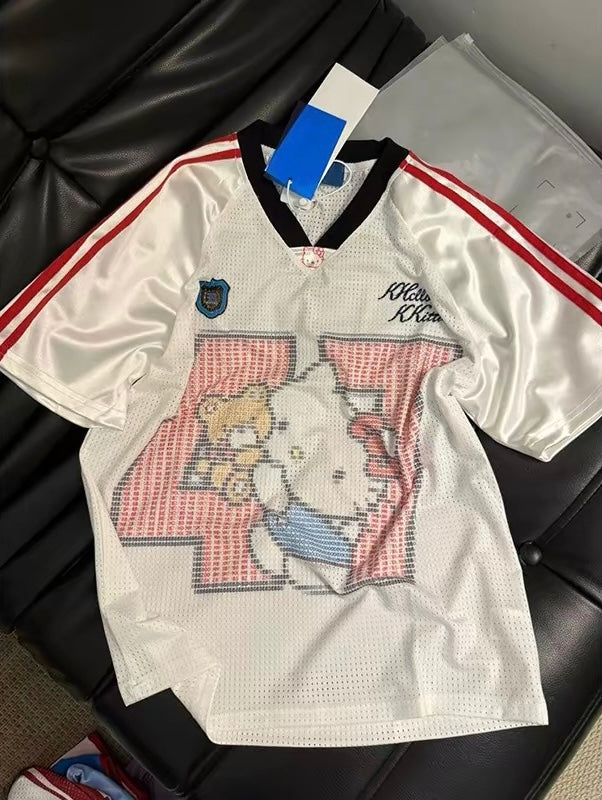 Kawaii Versity Cartoon Patch Tee