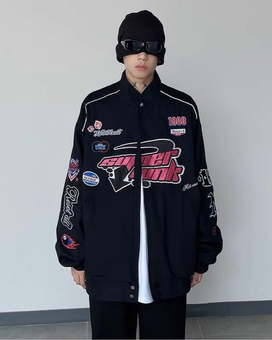 SUPERPUNK HEARTBEAT 1980 BOMBER JACKET
