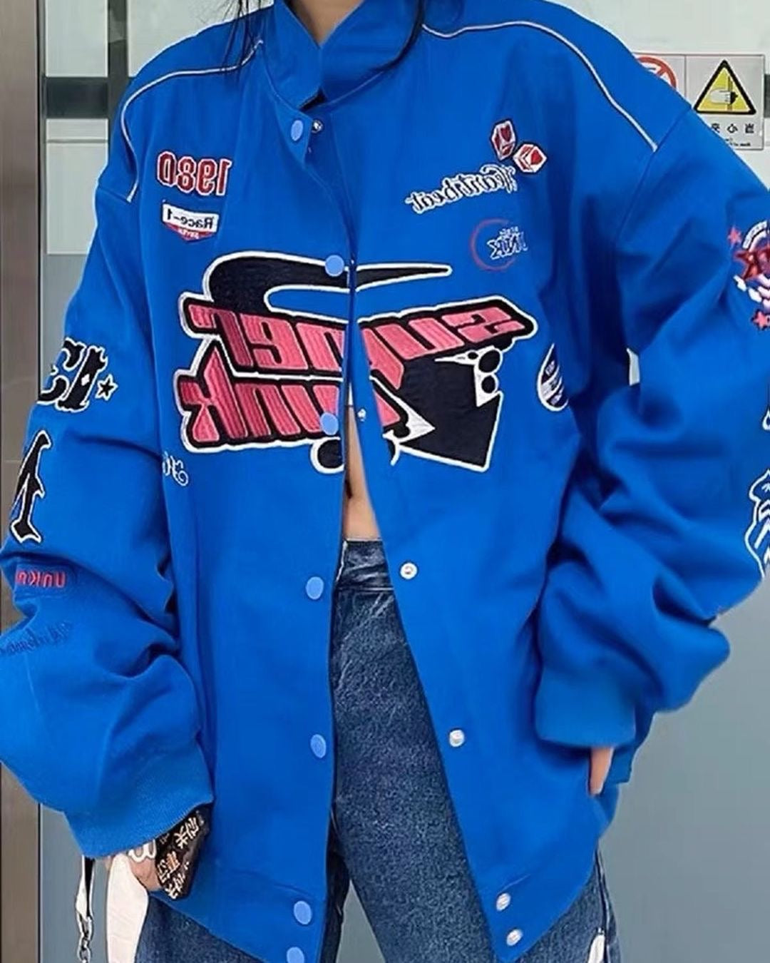 SUPERPUNK HEARTBEAT 1980 BOMBER JACKET