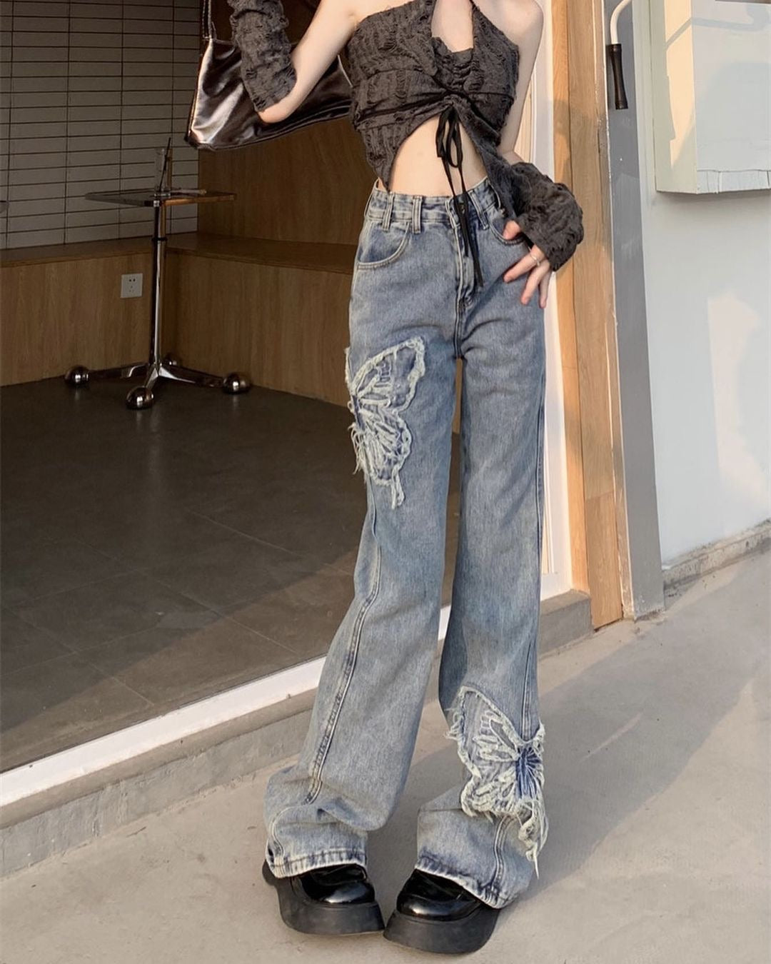 Gothic Butterfly Pants