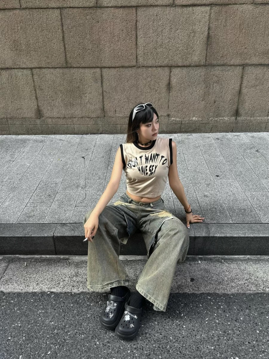Scrill Pants ll Vintage Washed Denim Pants