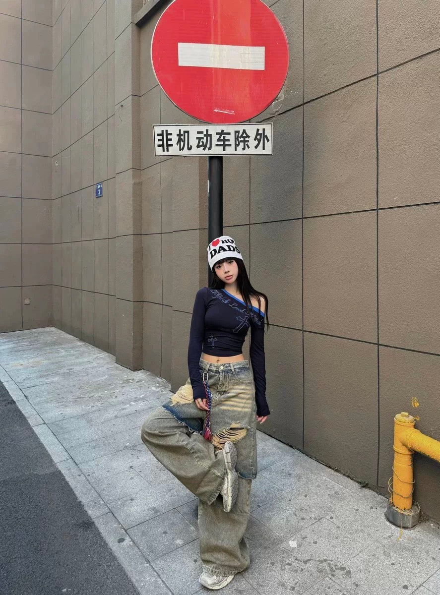 Scrill Pants ll Vintage Washed Denim Pants