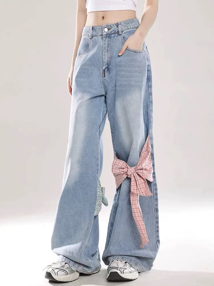 Barbie bow Style Jeans Pants