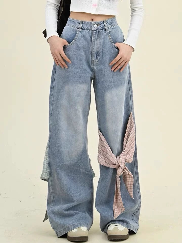 Barbie bow Style Jeans Pants