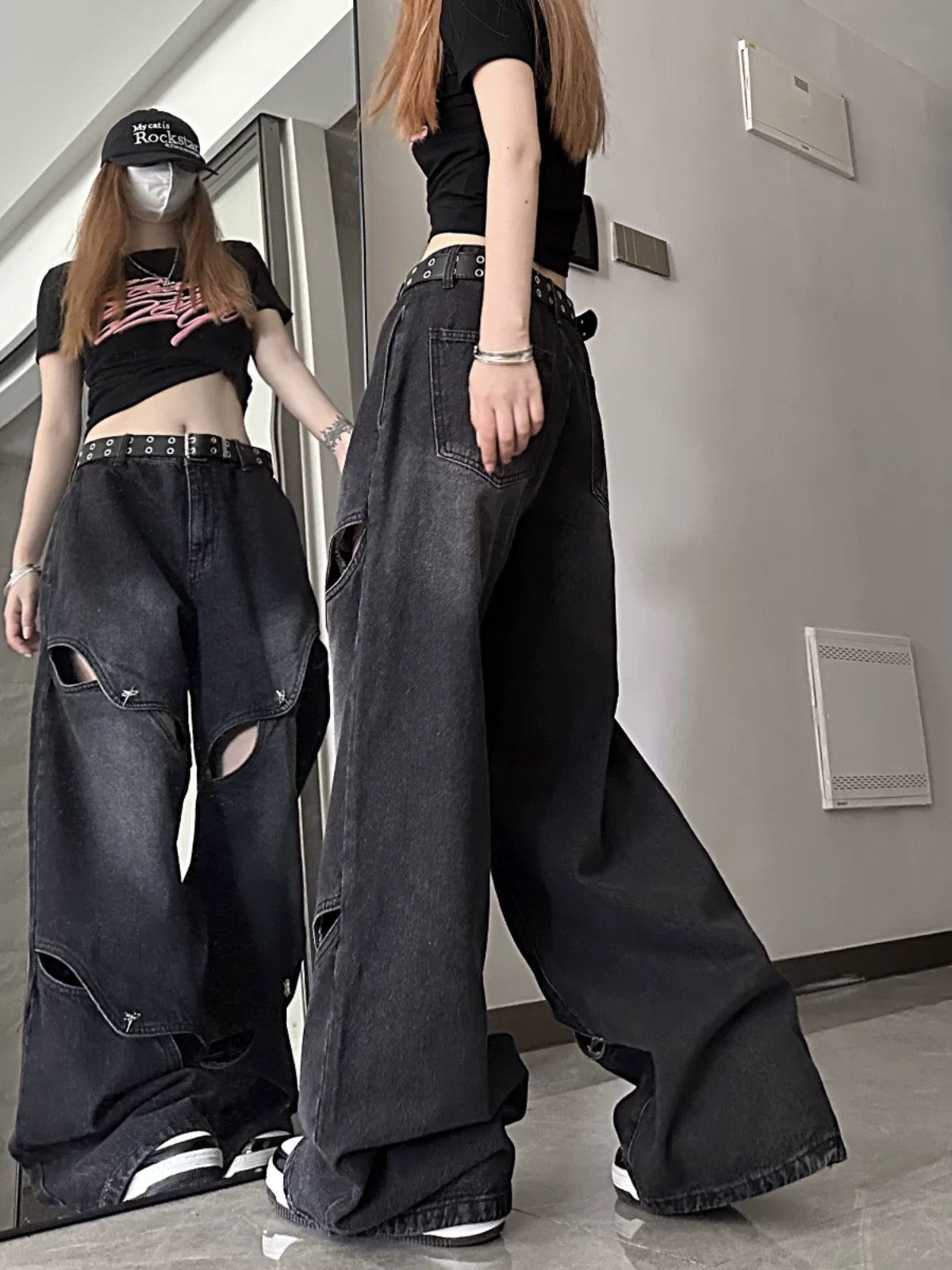 Dark Eye Baggy Jeans