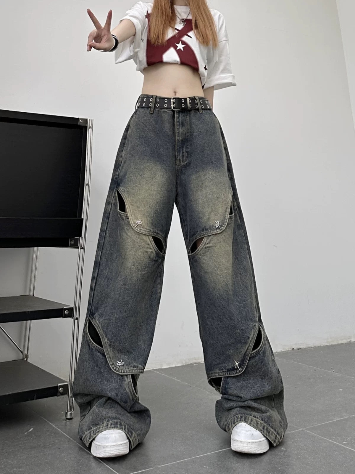 Dark Eye Baggy Jeans
