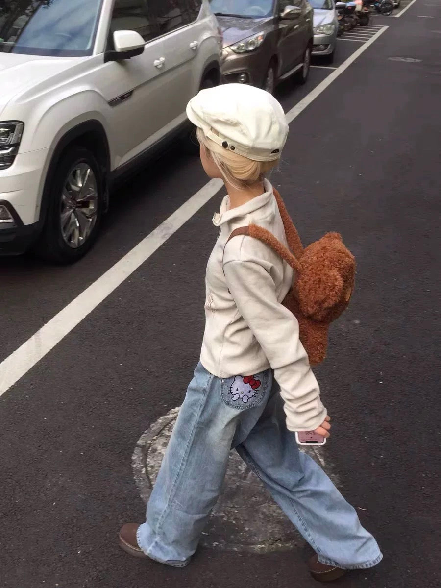 CUTE KITTY Baggy Jeans