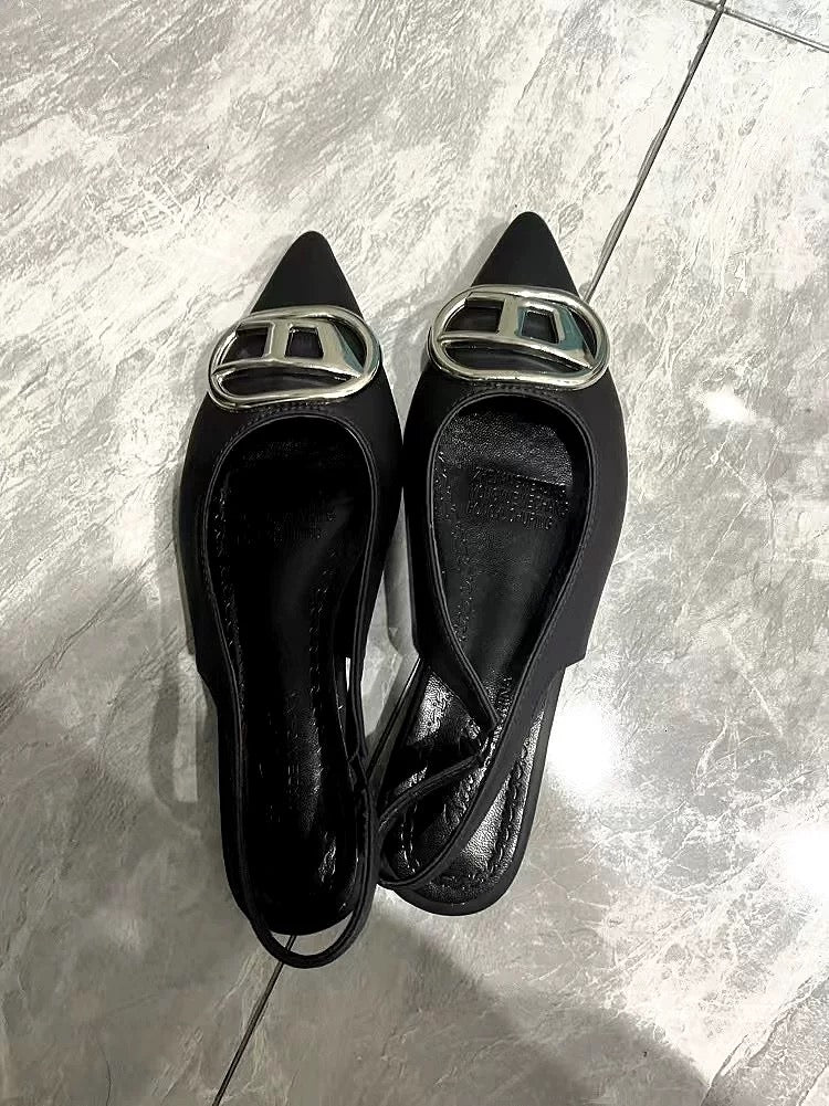 Pointed toe Diesel heels in Korean style heels in India fashion trend