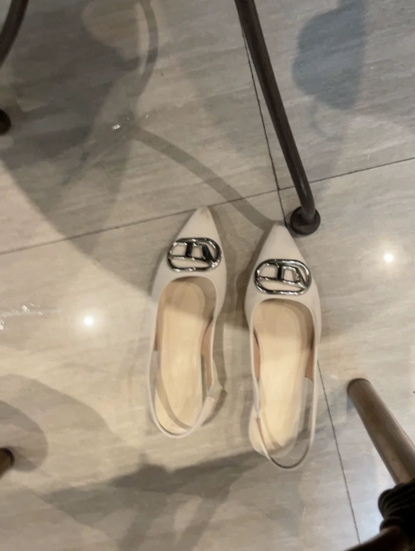 Pointed toe Diesel heels in Korean style heels in India fashion trend