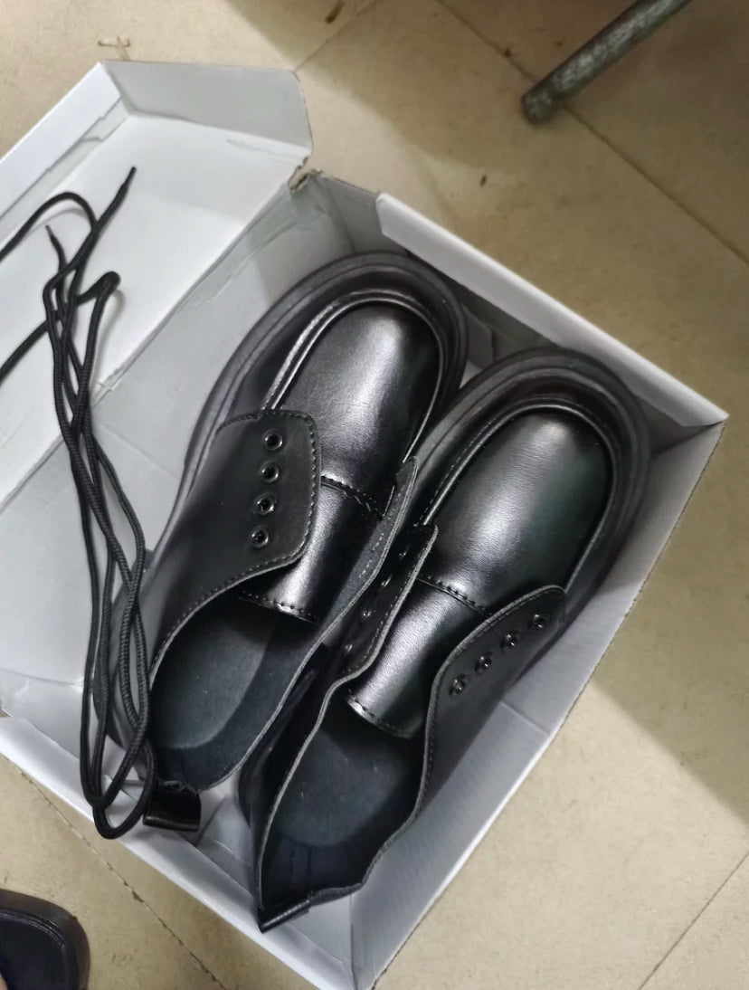 British Retro Lace-up Shoes