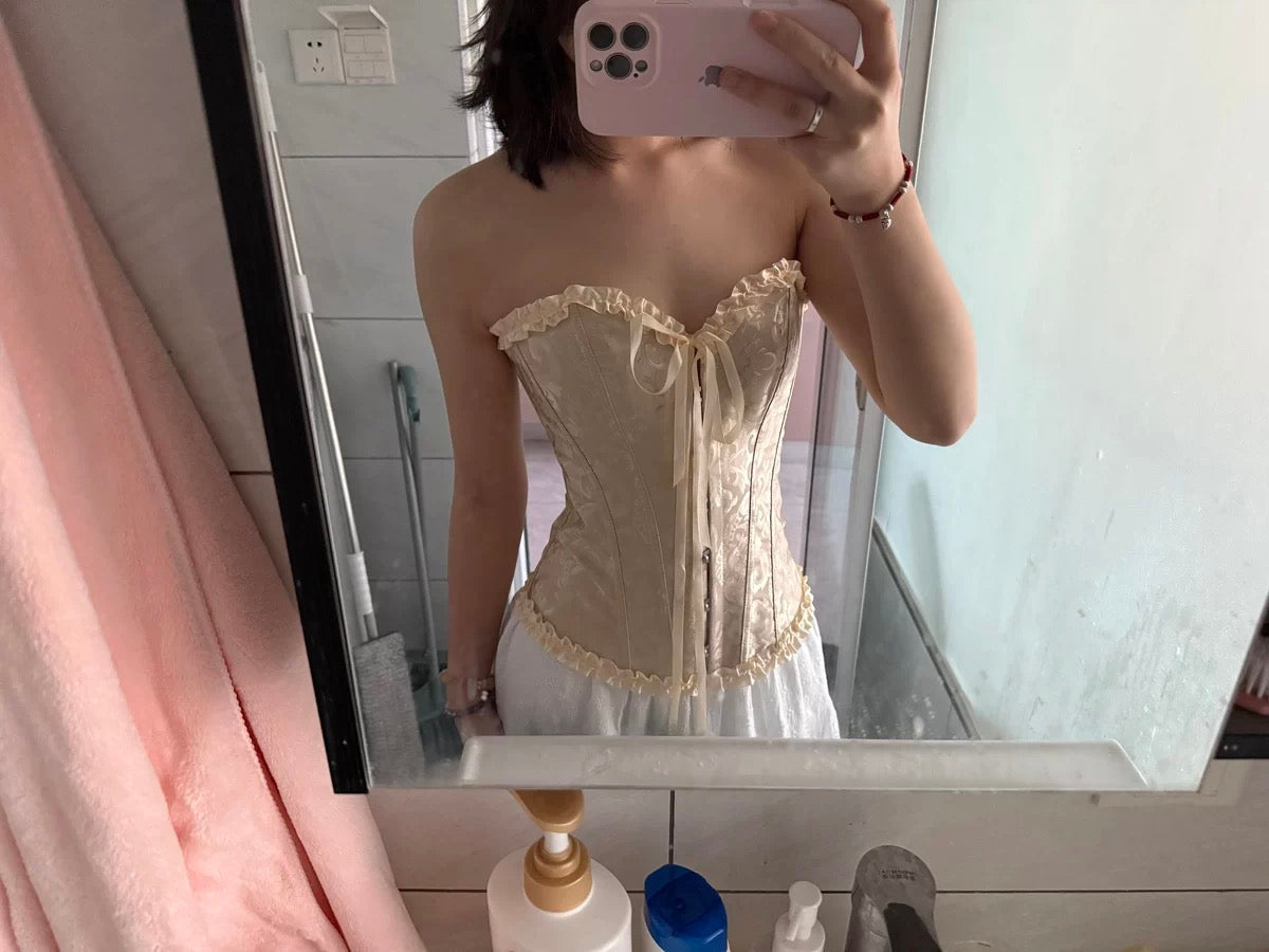 Women's Waist Cincher Bustier Boned Corset