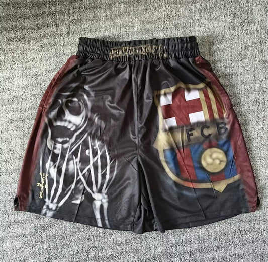 Travis Scott FC Barcelona CJ x Nike x Fcb Skeleton Home Shorts