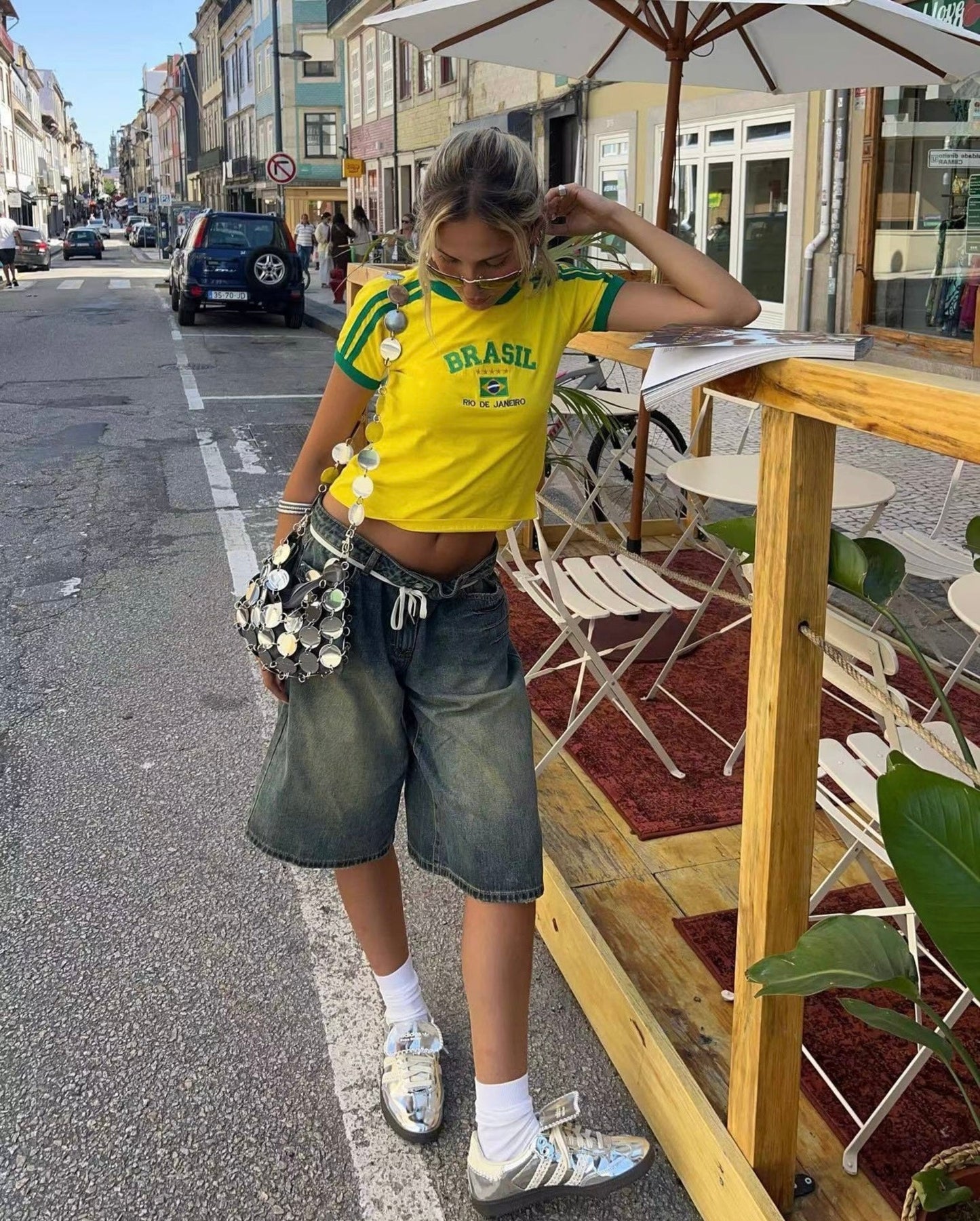 Brzl Vintage Crop Top