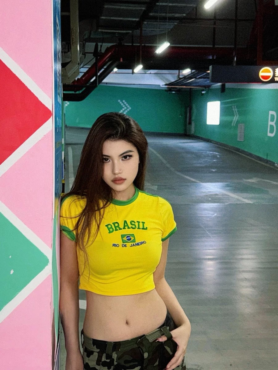 Brzl Vintage Crop Top
