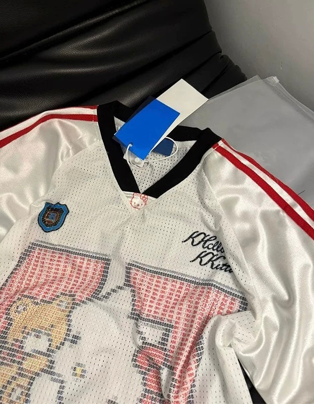 Kawaii Versity Cartoon Patch Tee