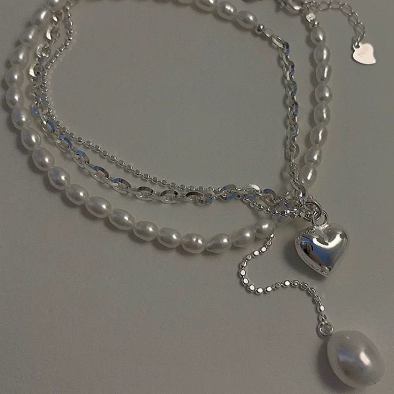 Sweet And Cool Love Heart Tassel Necklace
