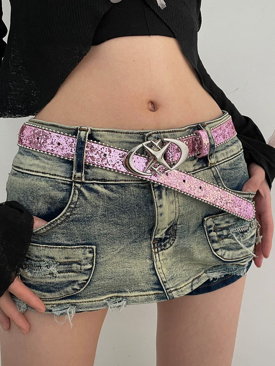 Y2K unistar buckle belt for acubi fashion in India with star buckle design