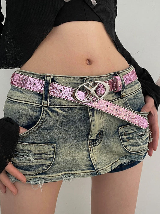 Y2K unistar buckle belt for acubi fashion in India with star buckle design