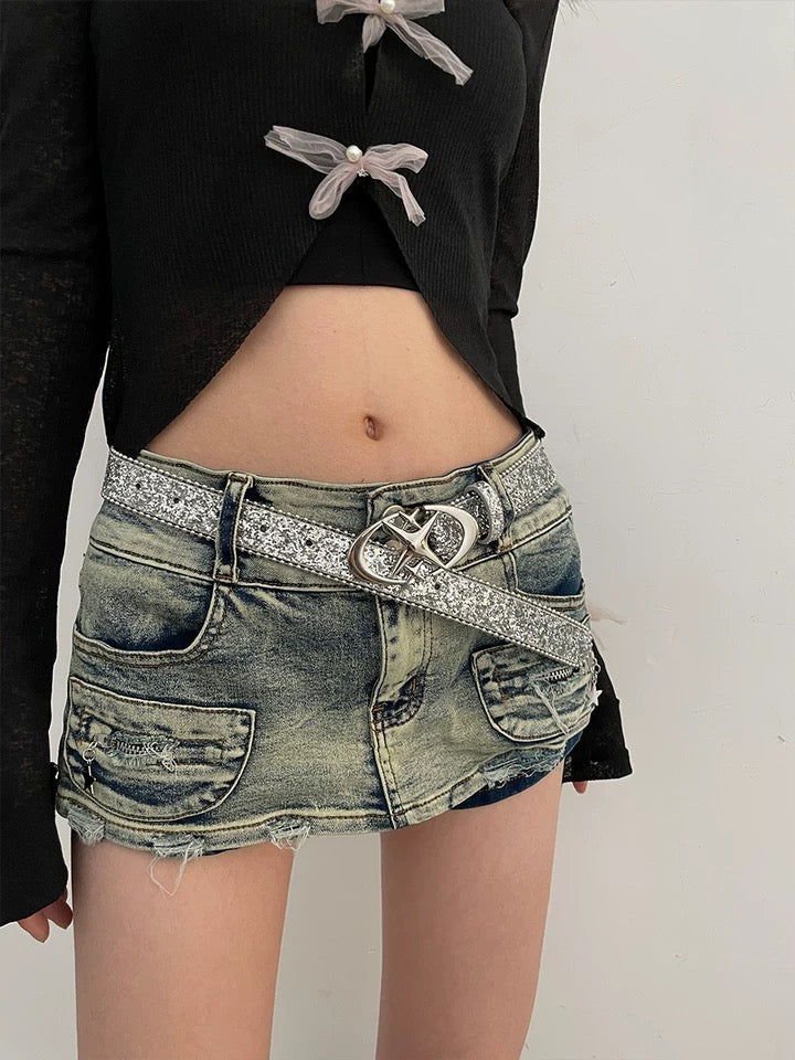 Y2K unistar buckle belt for acubi fashion in India with star buckle design