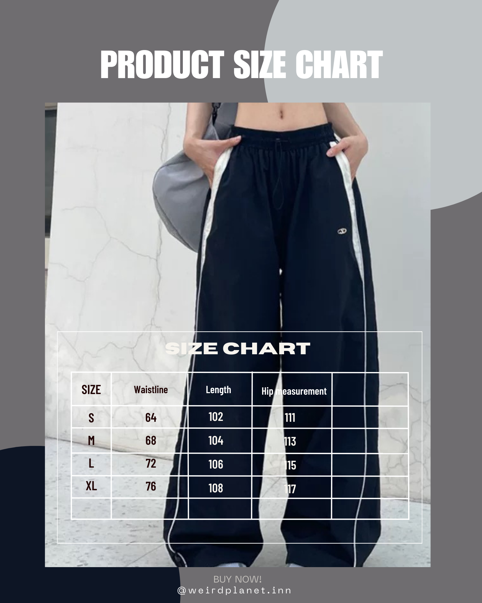 Black Korean baggy sport pants in acubi style for street fashion outfit in India