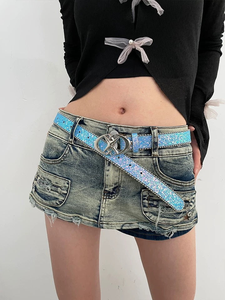 Y2K unistar buckle belt for acubi fashion in India with star buckle design